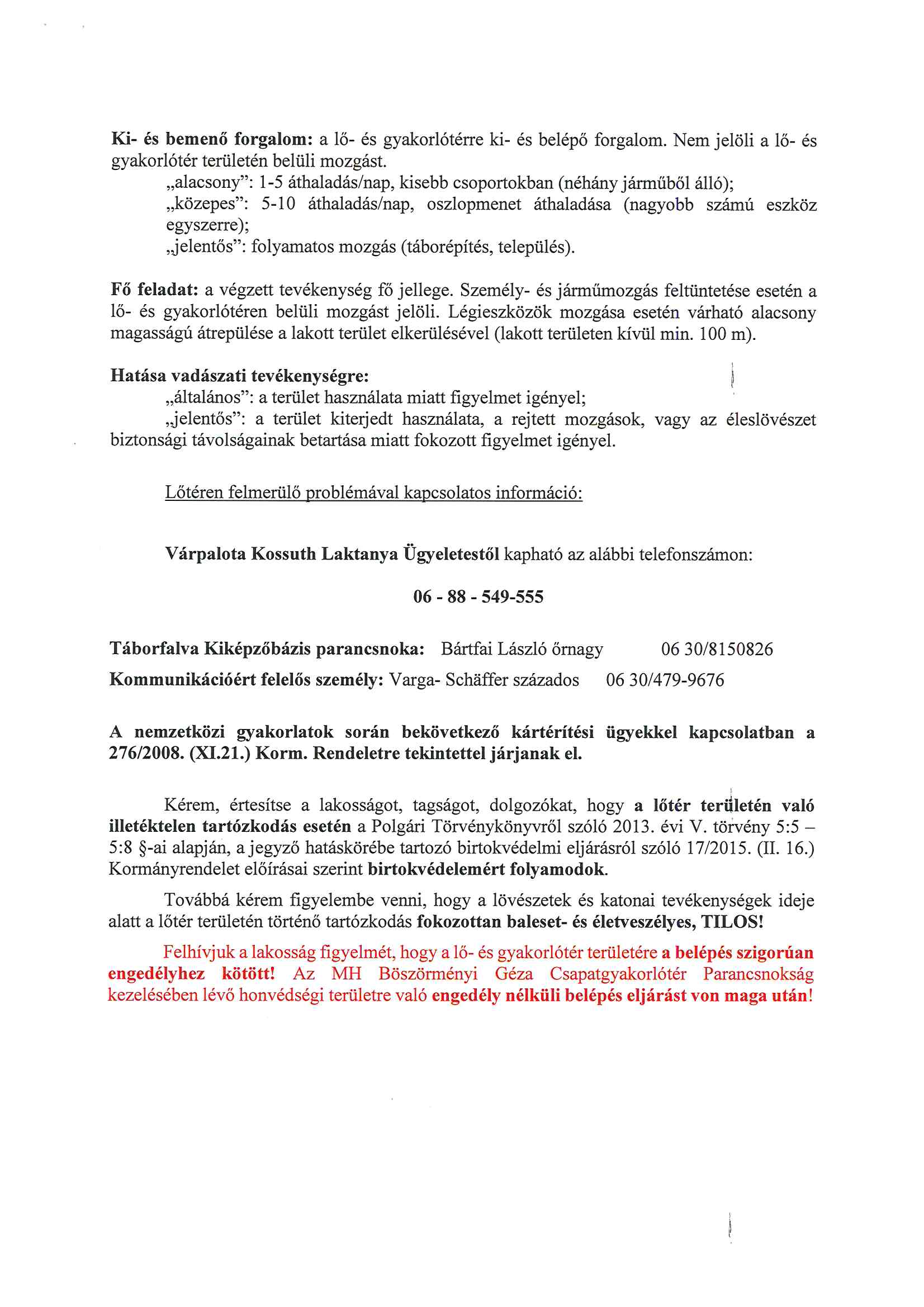 Lőtérértesítő