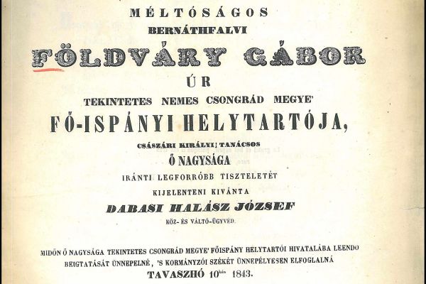 Dabasi Halász József (1823-1850) 184849-es honvédhadnagy életútja