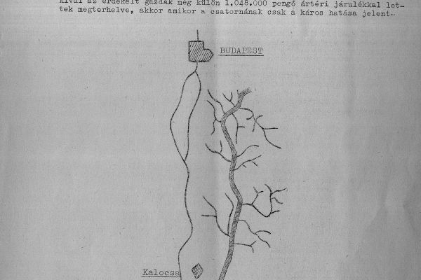 Dinnyés Lajos: Az Átokcsatorna című munkája