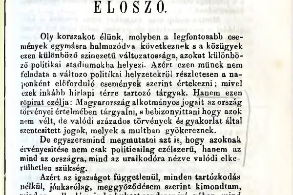 Sztrókay Béla gyóni földbirtokos „Magyarhoni korszerű eszmék” című kötete