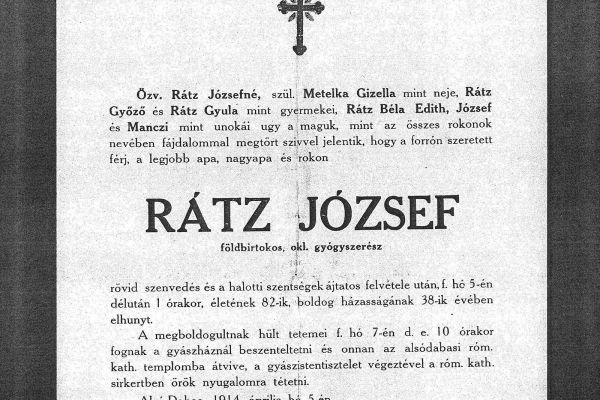 A Rátz család szerepe Dabas patikatörténetében