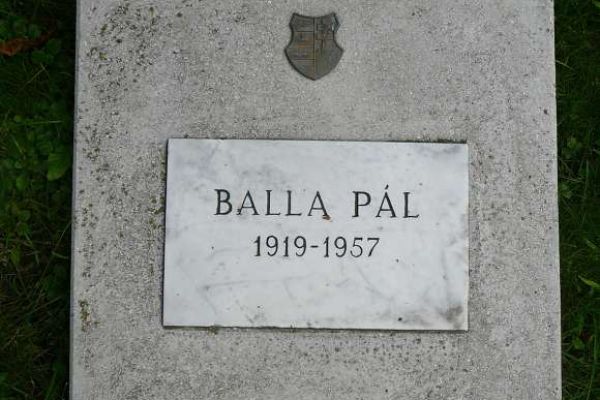 Balla Pál (1919-1957) síremléke