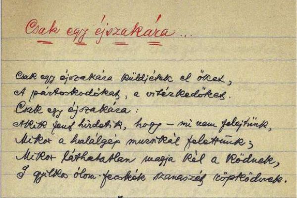 Gyóni Géza przemysli verskötetének nyomdai kéziratfüzete