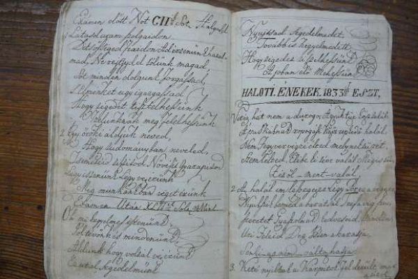 Kalicza Ferenc írásbeli gyakorlófüzete (1832-1833)