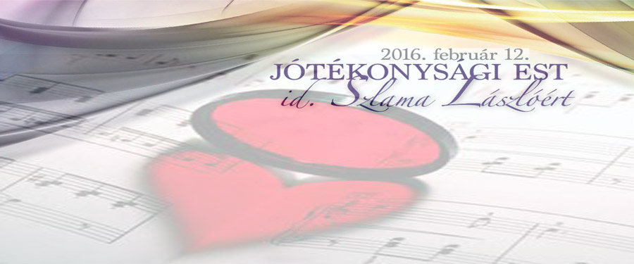 Jótékonysági est Szlama Lászlóért