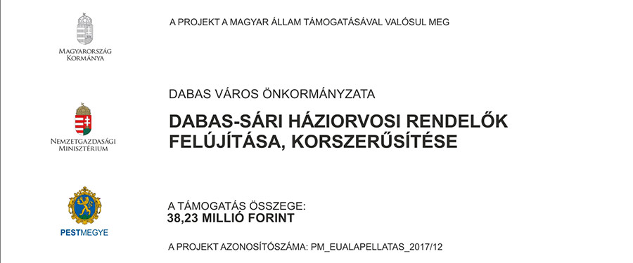 Megkezdődik a Dabas-sári háziorvosi rendelők felújítása, korszerűsítése