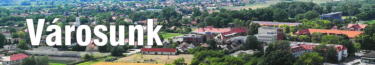 Dabas város látványképe a magasból