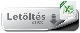 XLSX dokumentum letöltése nyomógomb.