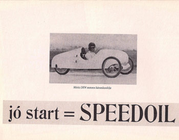 Cyclecar világrekordok a Gyóni Betonon