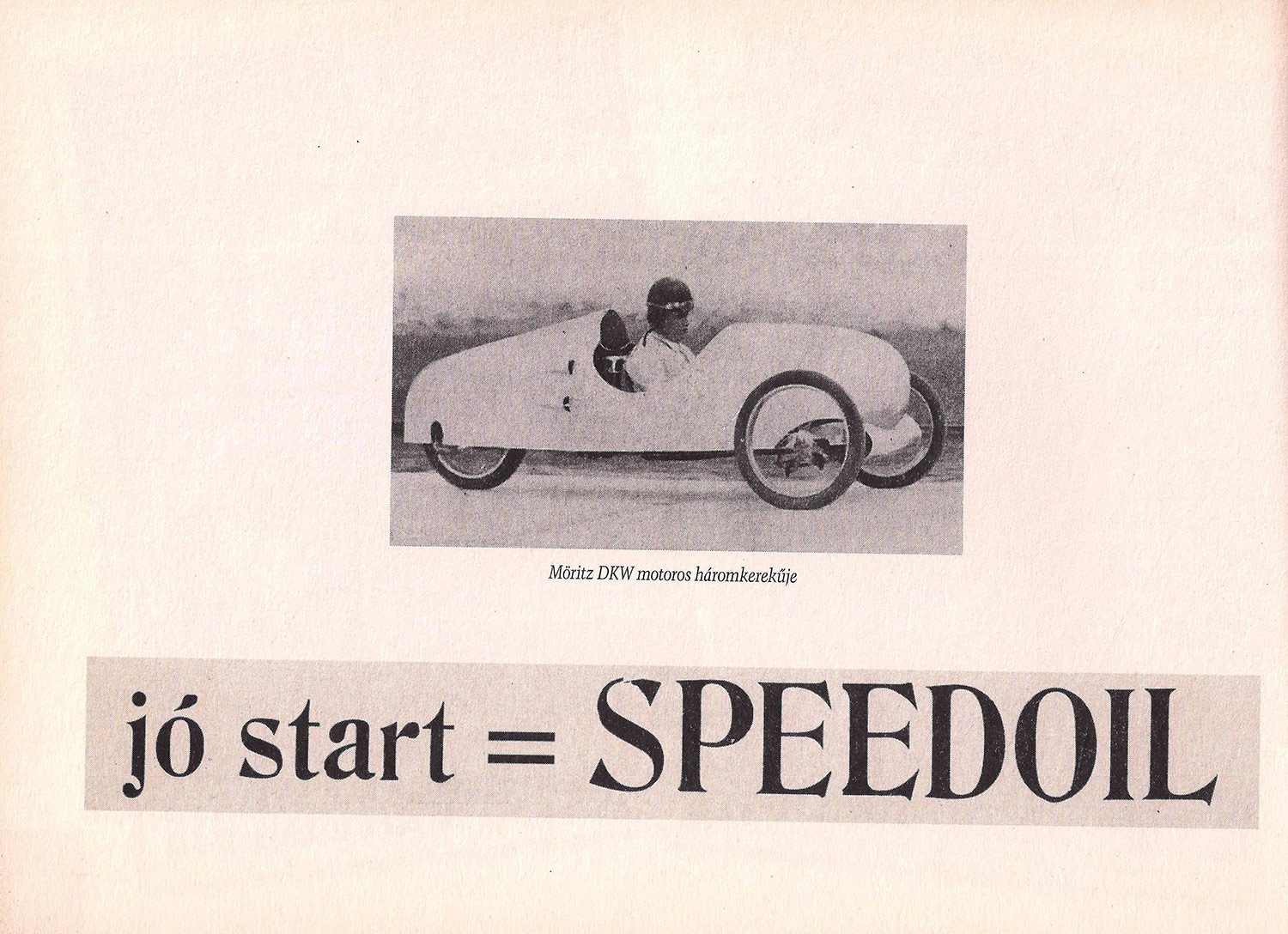 Cyclecar világrekordok a Gyóni Betonon