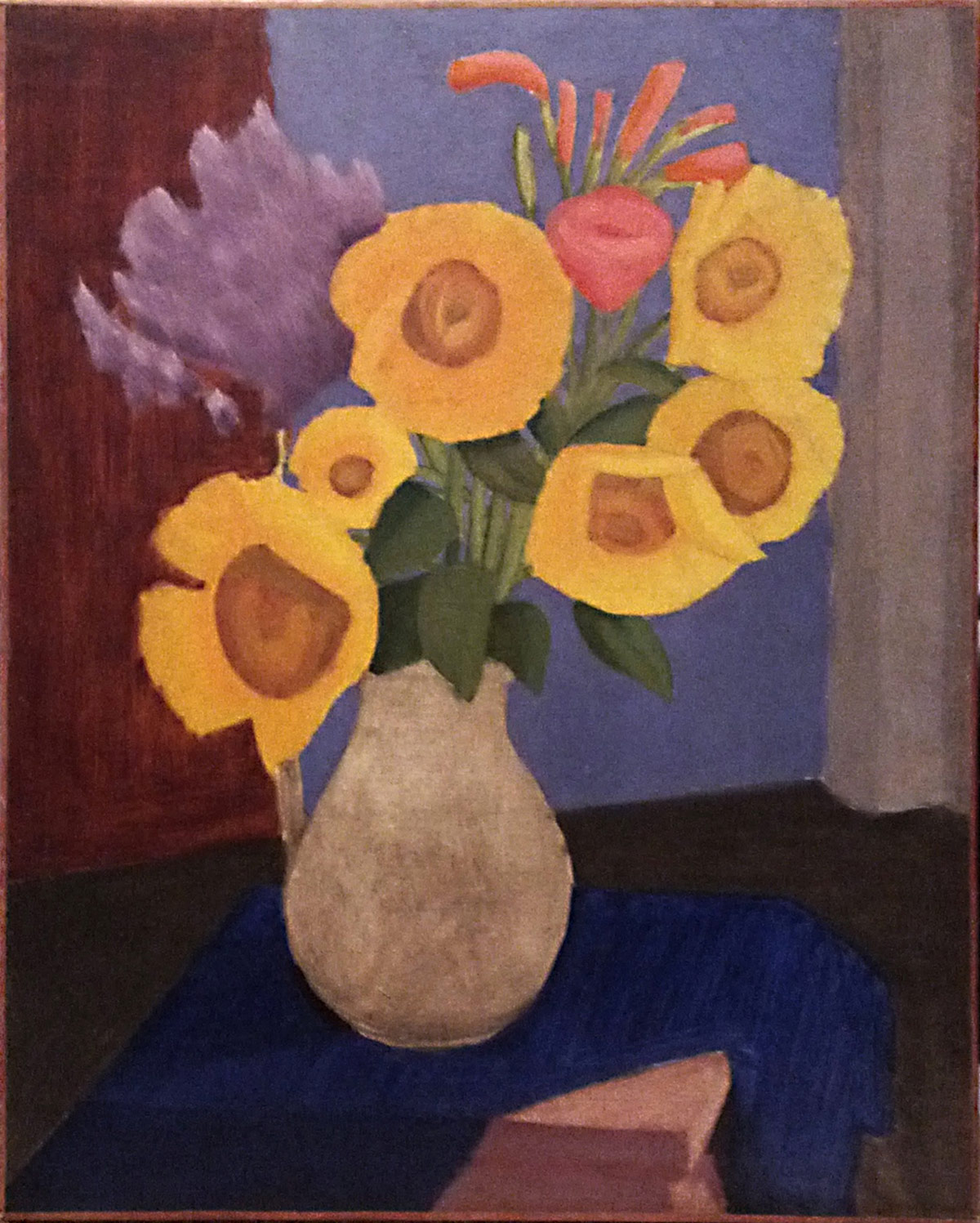 Csendélet sárga virágokkal