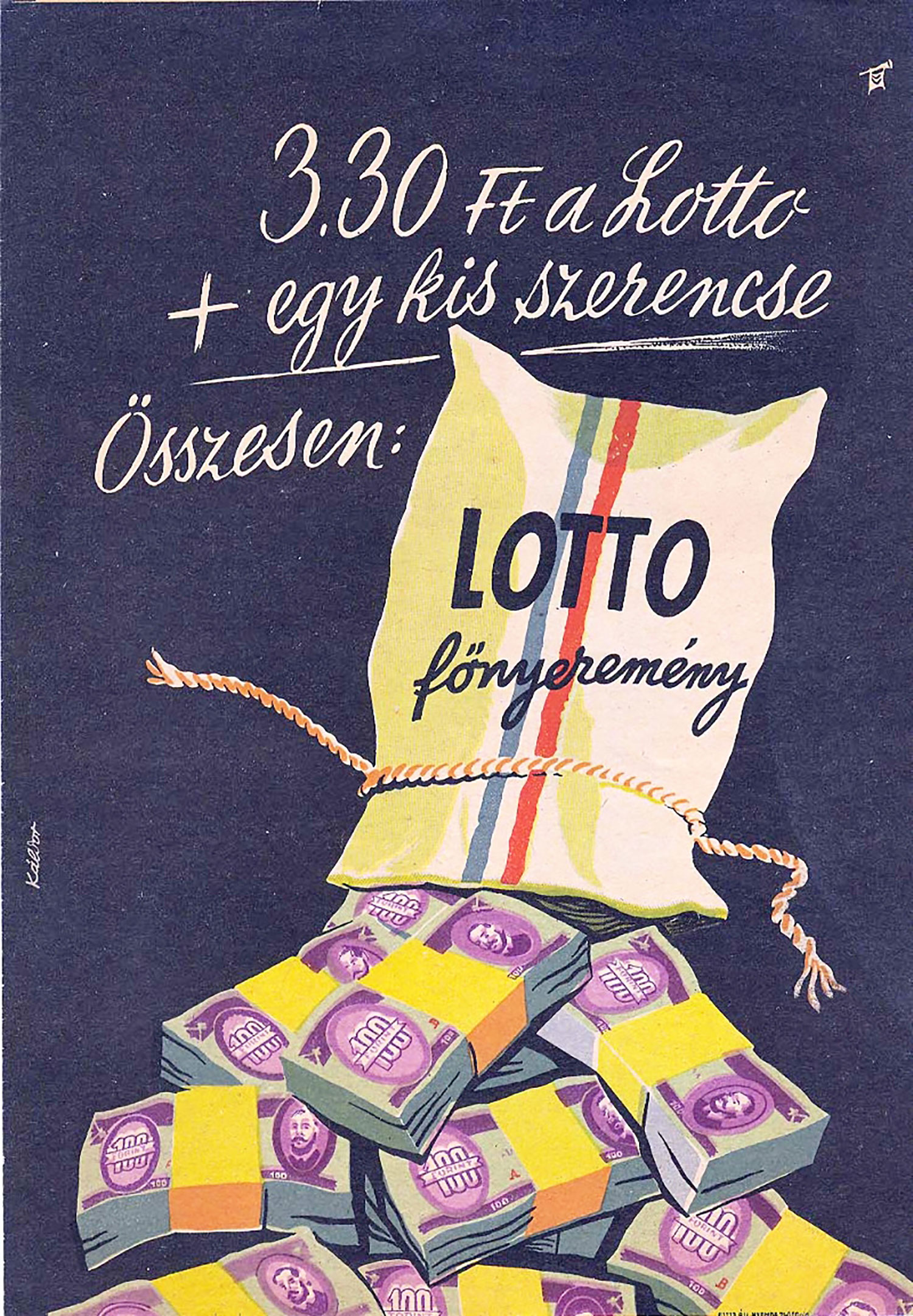 Jubileumi lottósorsolás Dabason 1970. május 8.