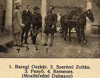 Az első dabasi filmforgatás