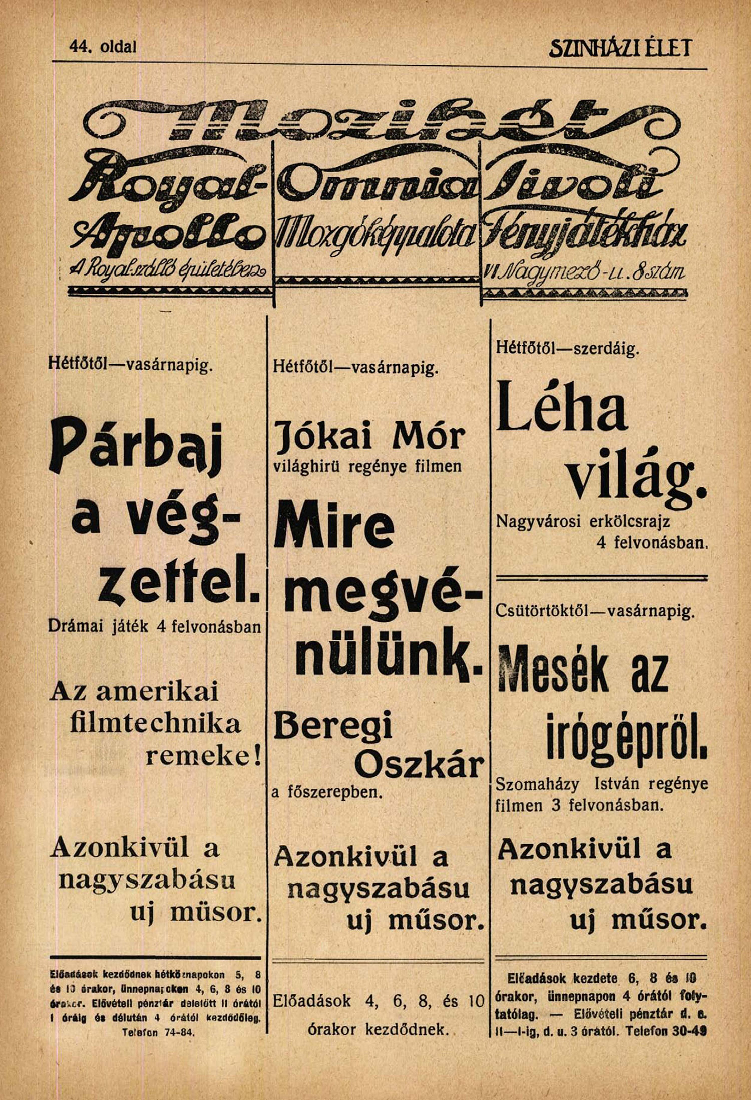 Az első dabasi filmforgatás