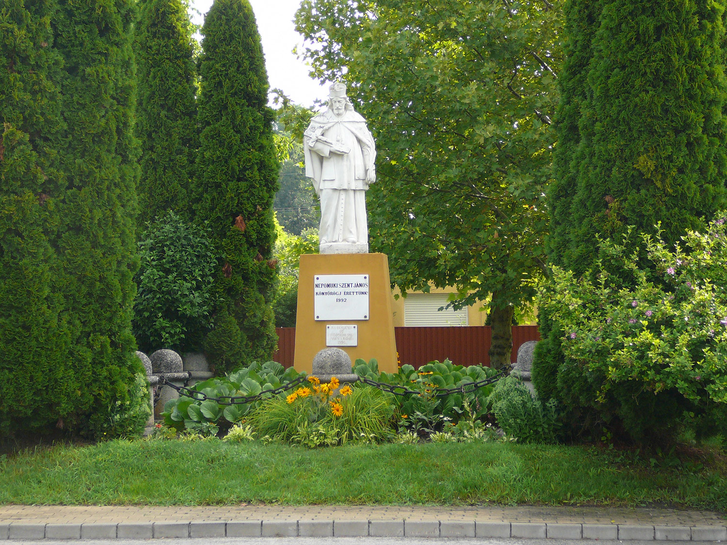 Nepomuki Szent János tisztelete Dabas-Sáriban