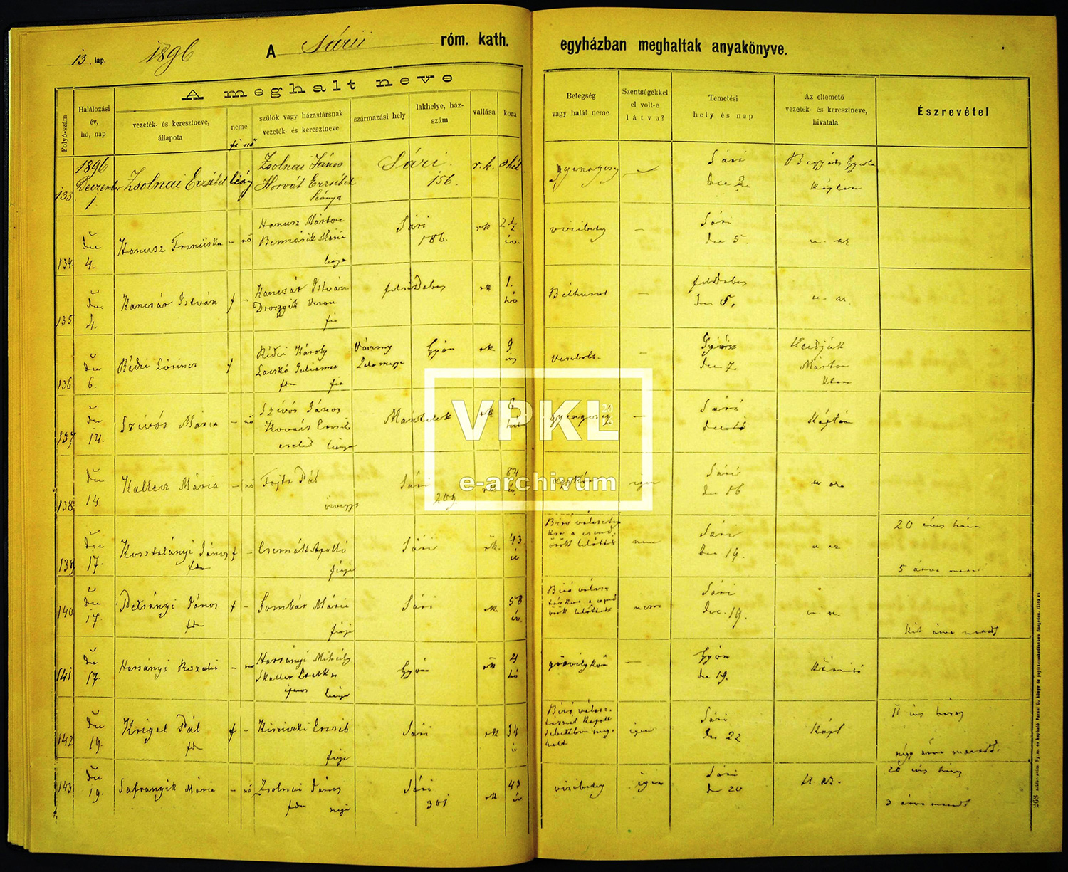 Sári község lakosainak 1896. évi kiállása a választások tisztasága és szabadsága  mellett