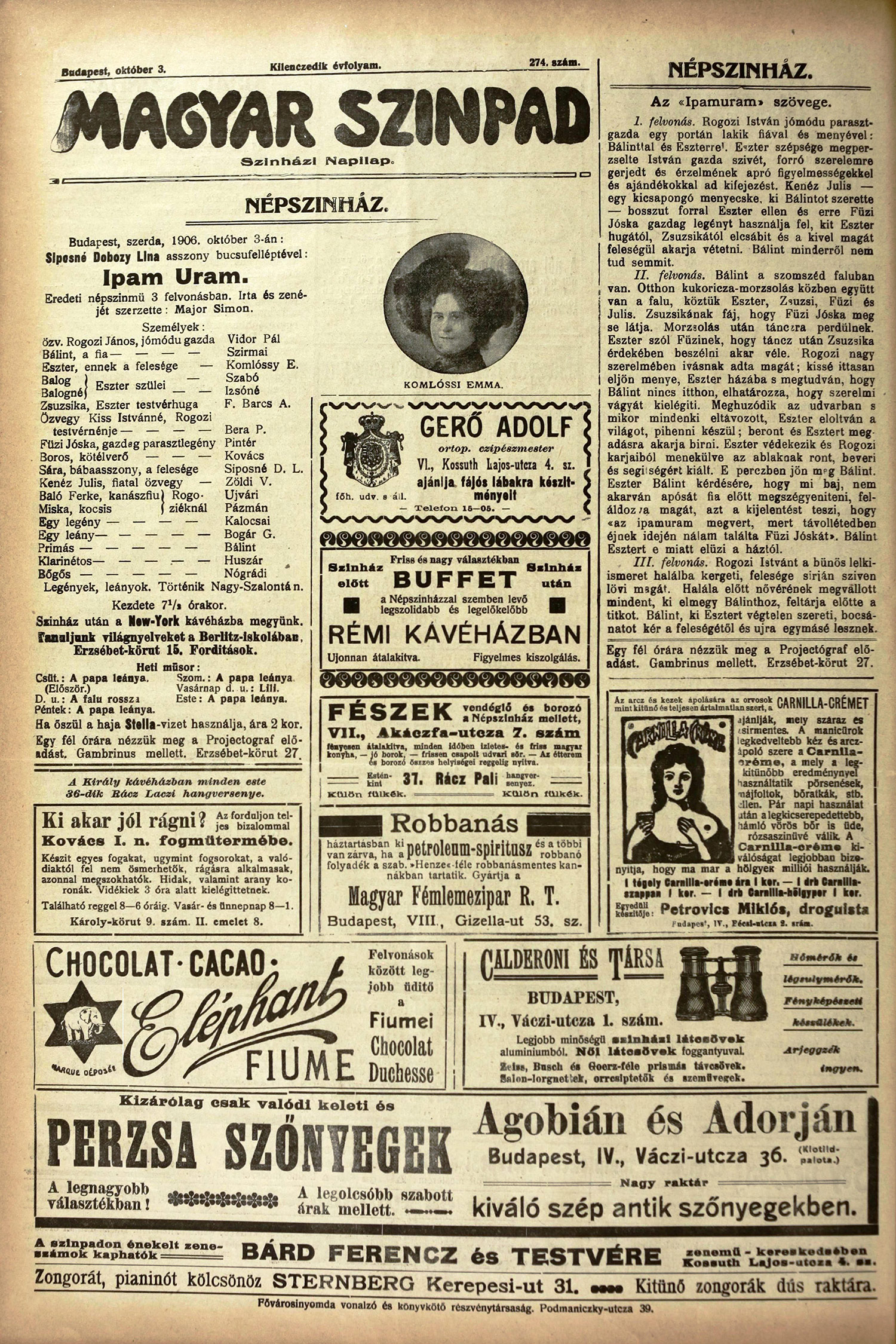 Siposné Dobozy Lina drámai színésznő síremléke