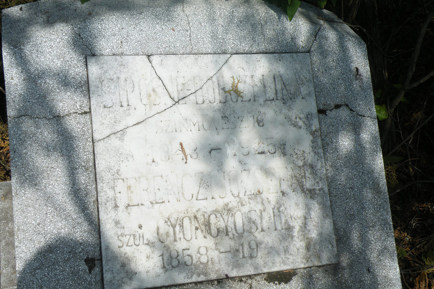 Siposné Dobozy Lina drámai színésznő síremléke