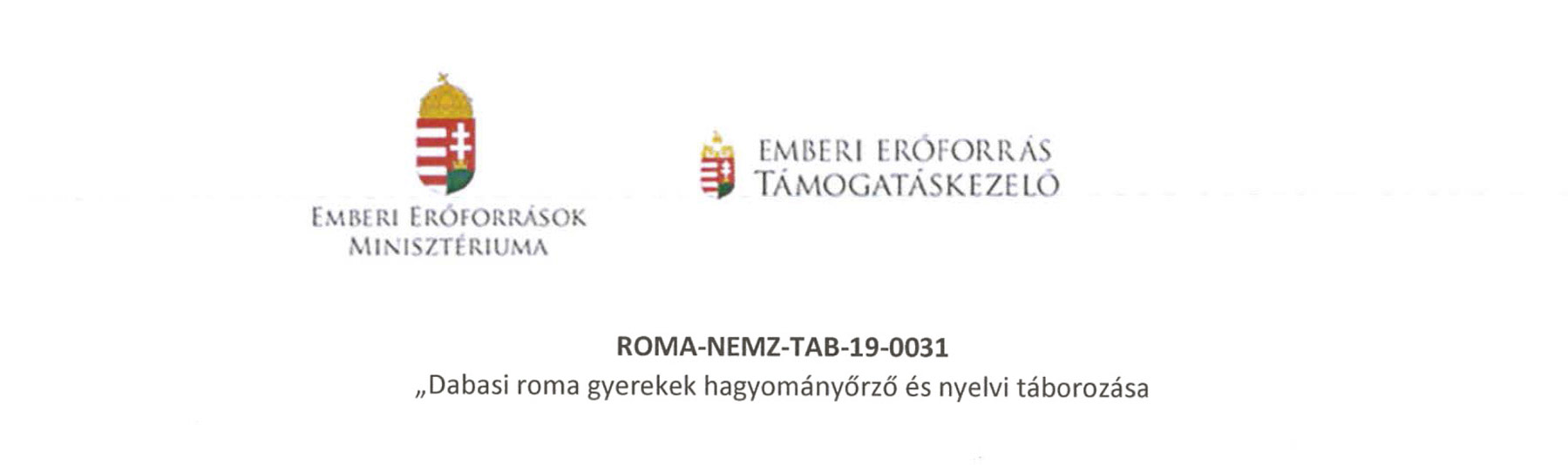 Dabasi roma gyerekek hagyományőrző és nyelvi táborozása